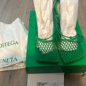 Bottega Venetia Stretch Lace-Up Sandal